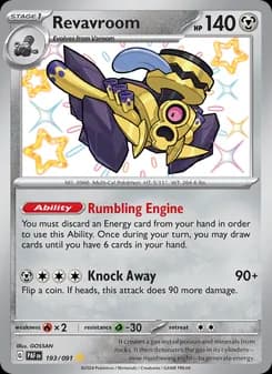 Revavroom card in English
