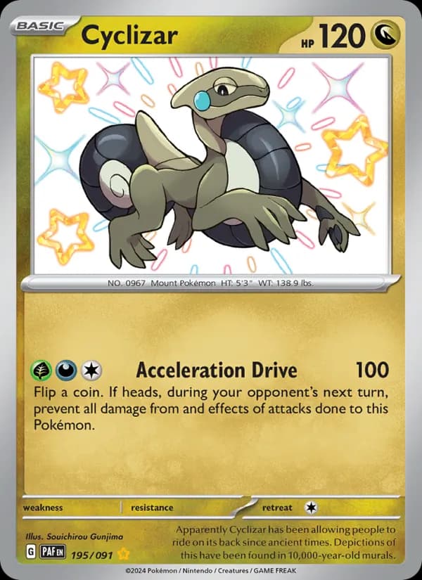Cyclizar card in English