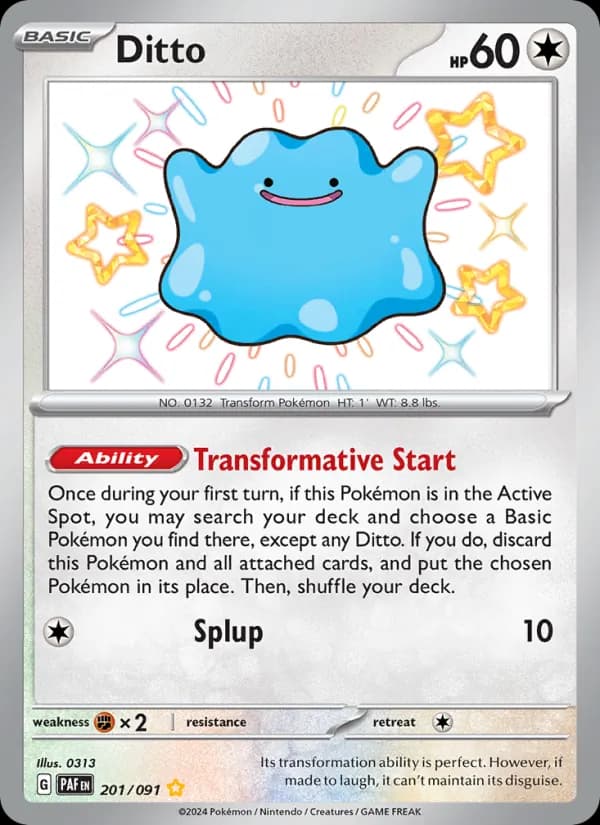 Ditto card in English