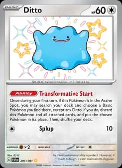 Ditto card in English