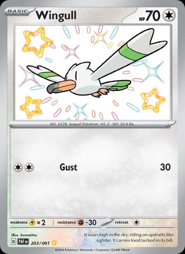 Wingull card in English