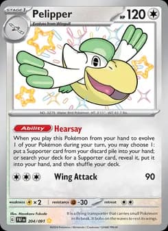Pelipper card in English