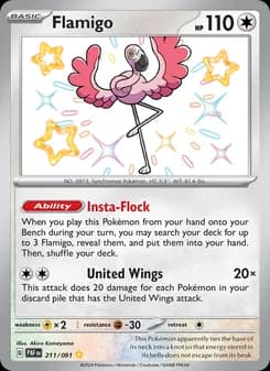 Flamigo card in English