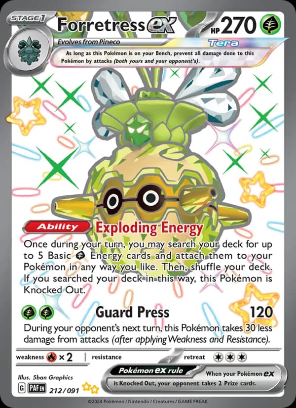 Forretress ex card in English