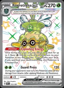 Forretress ex card in English
