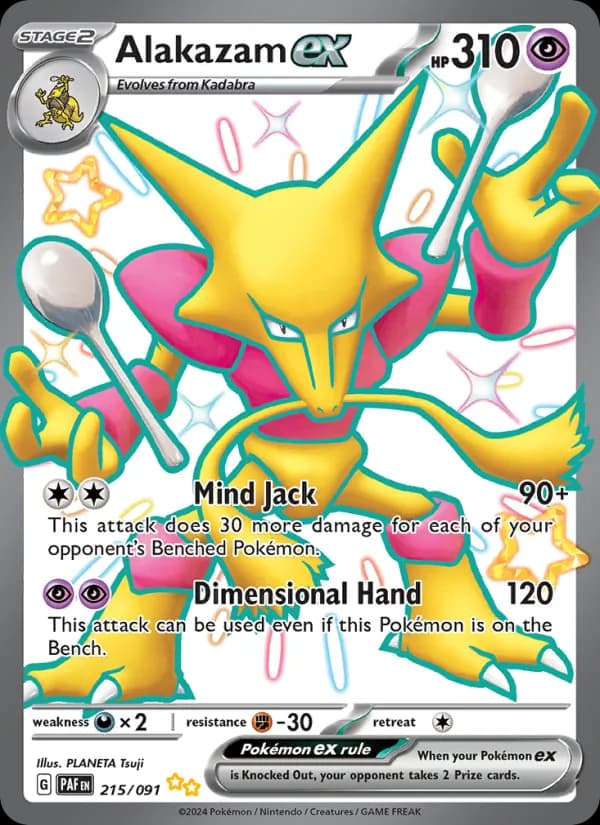 Alakazam ex card in English