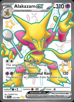 Alakazam ex card in English