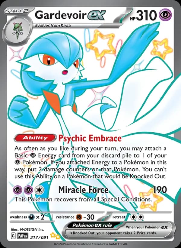 Gardevoir ex card in English