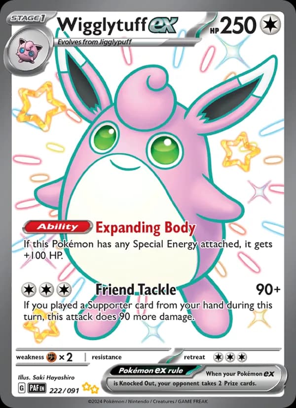 Wigglytuff ex card in English