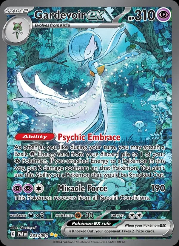 Gardevoir ex card in English