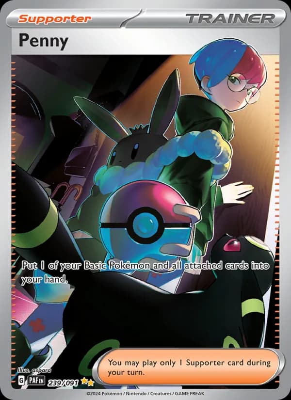 Penny card in English