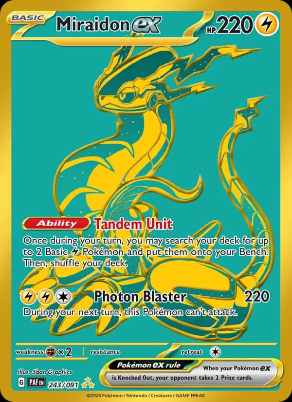 Miraidon ex card in English