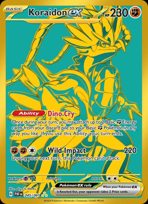 Koraidon ex card in English
