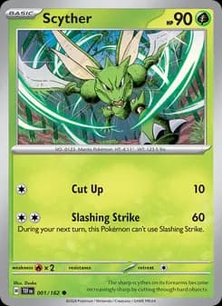 Scyther card in English