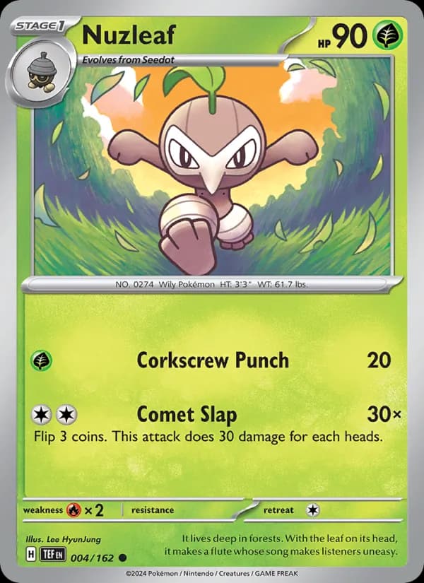 Nuzleaf card in English