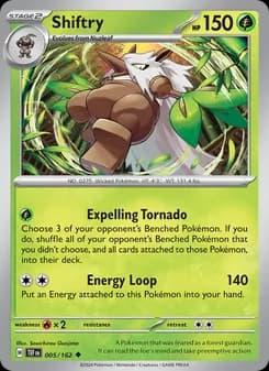 Shiftry card in English