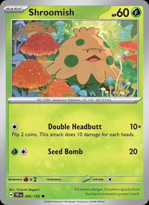 Shroomish card in English