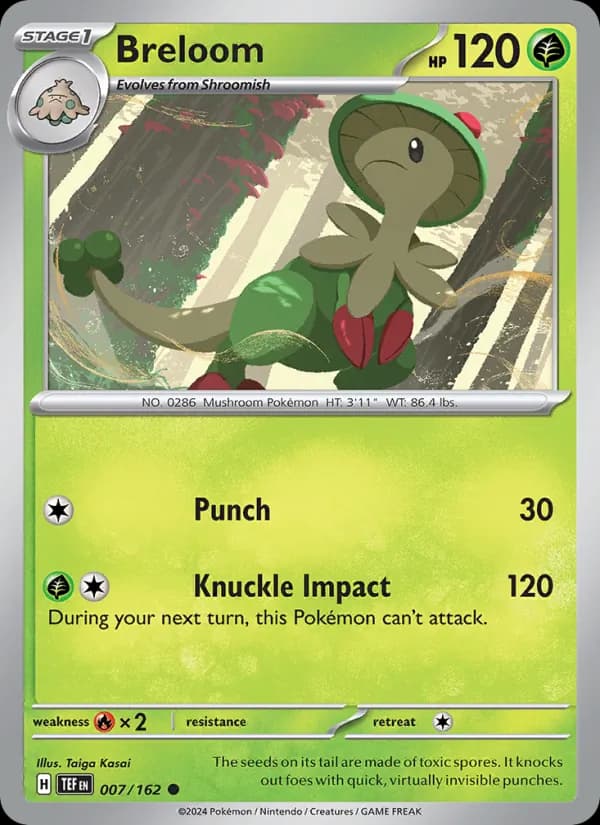 Breloom card in English