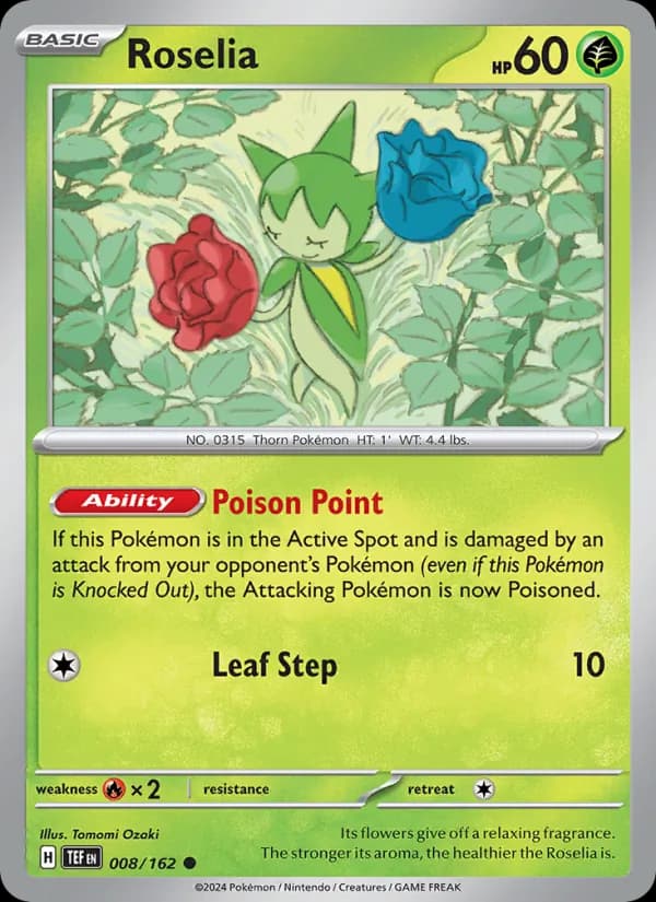 Roselia card in English