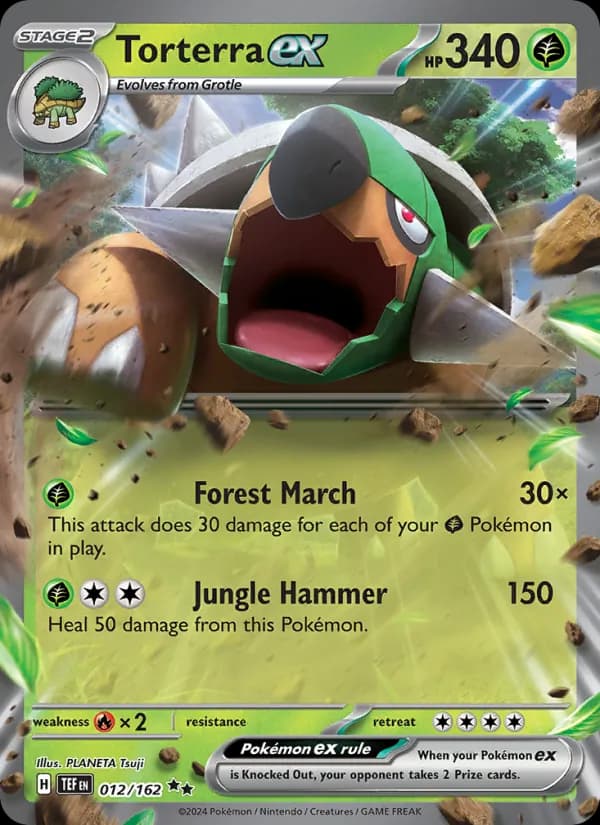 Torterra ex card in English