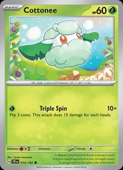 Cottonee card in English