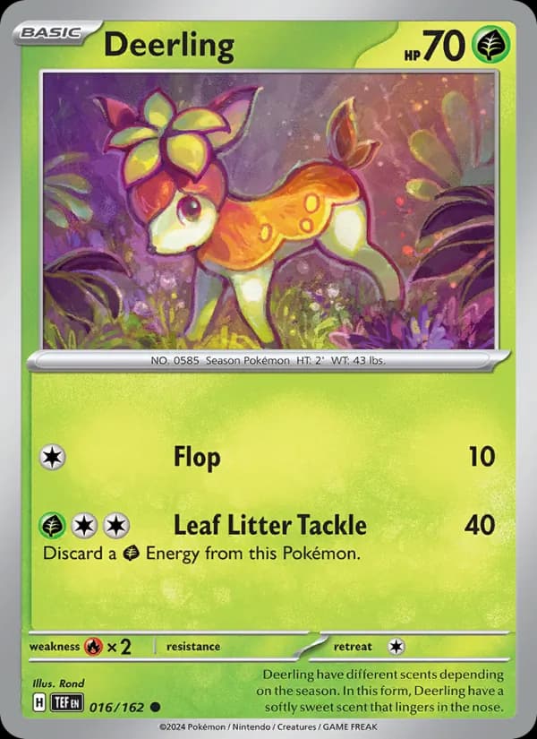 Deerling card in English