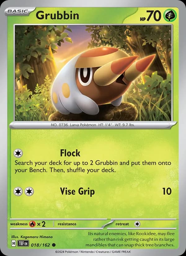 Grubbin card in English