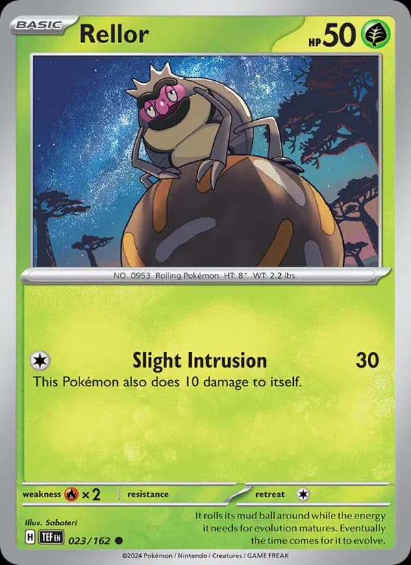 Rellor card in English