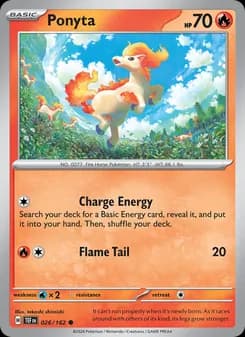 Ponyta card in English