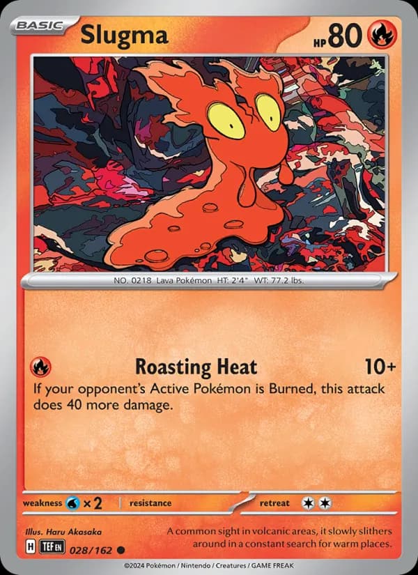 Slugma card in English