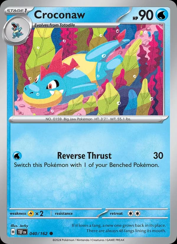 Croconaw card in English