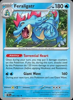 Feraligatr card in English