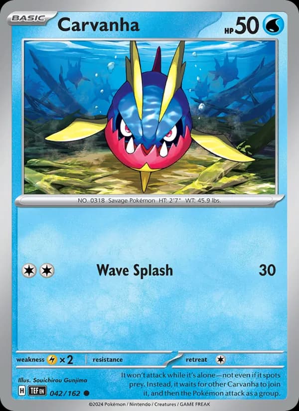 Carvanha card in English