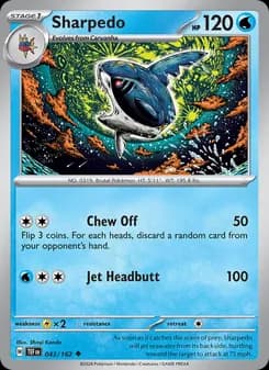 Sharpedo card in English