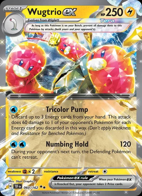 Wugtrio ex card in English