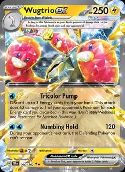 Wugtrio ex card in English