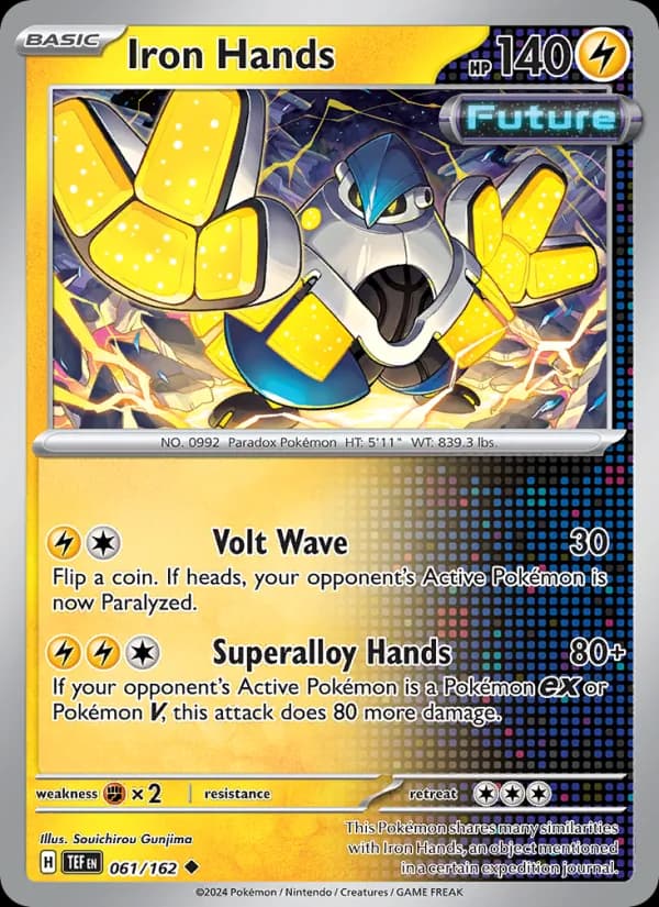 Iron Hands card in English