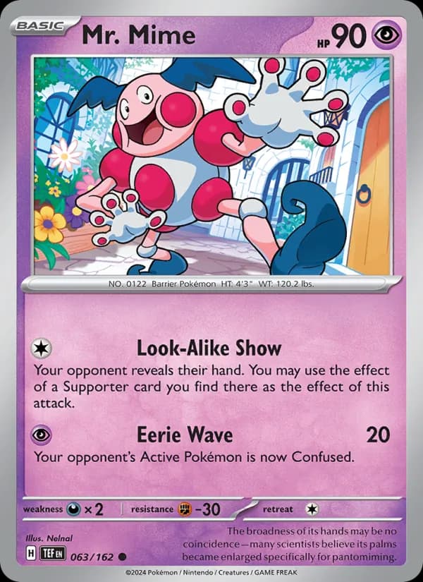Mr. Mime card in English