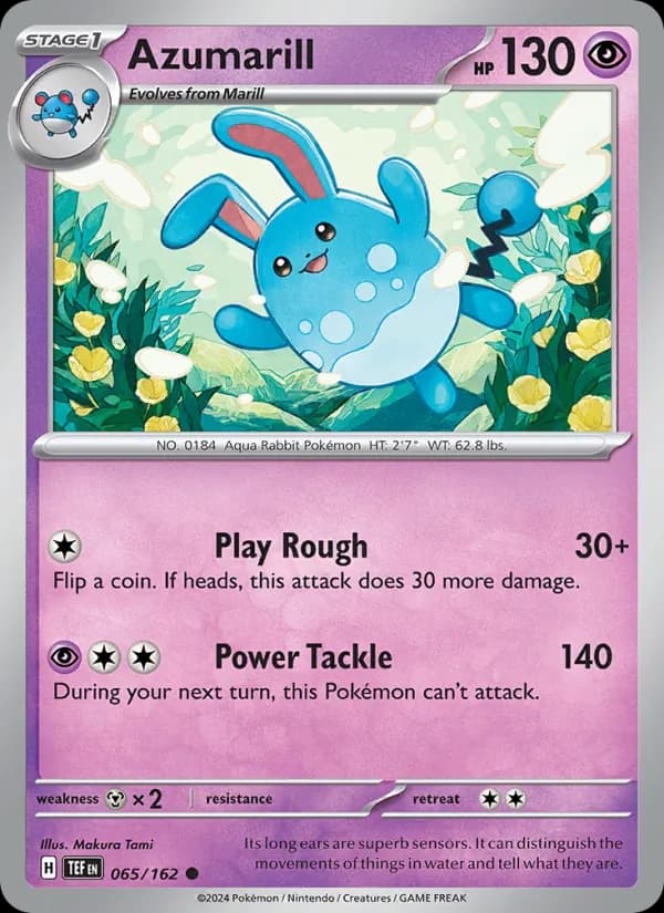 Azumarill card in English