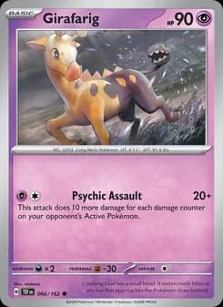 Girafarig card in English