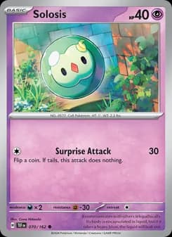 Solosis card in English