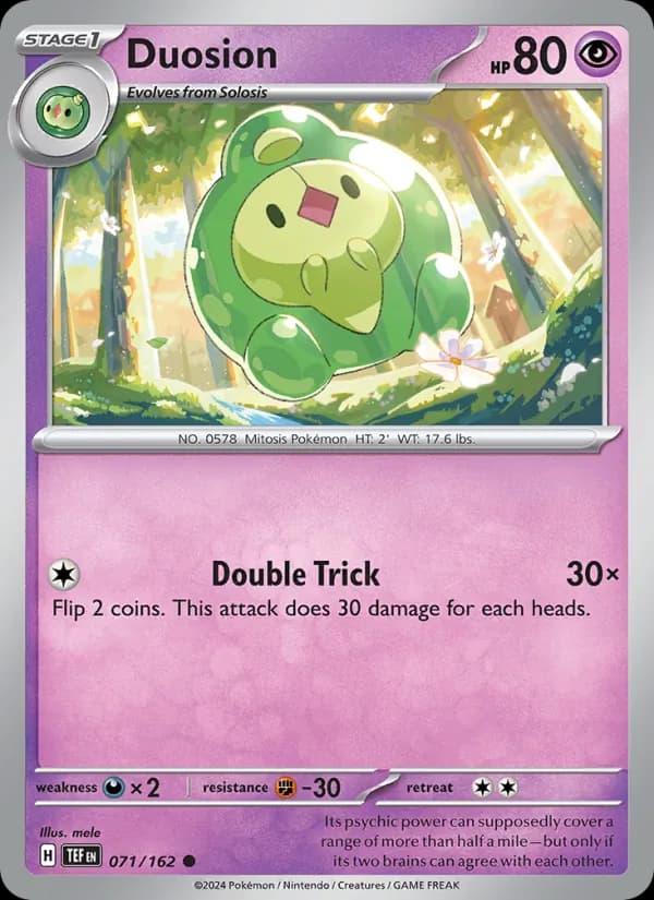 Duosion card in English