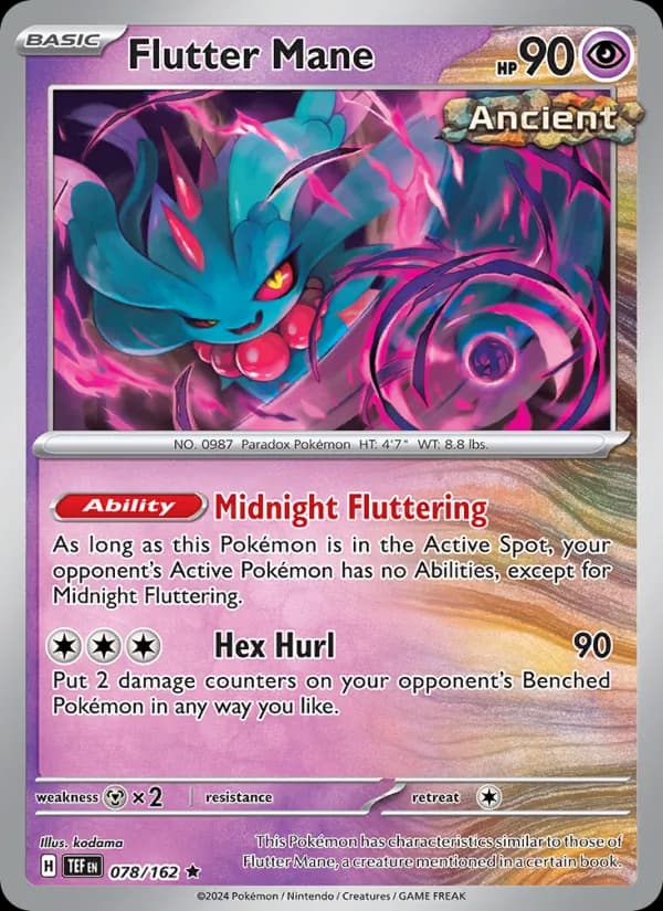 Flutter Mane card in English