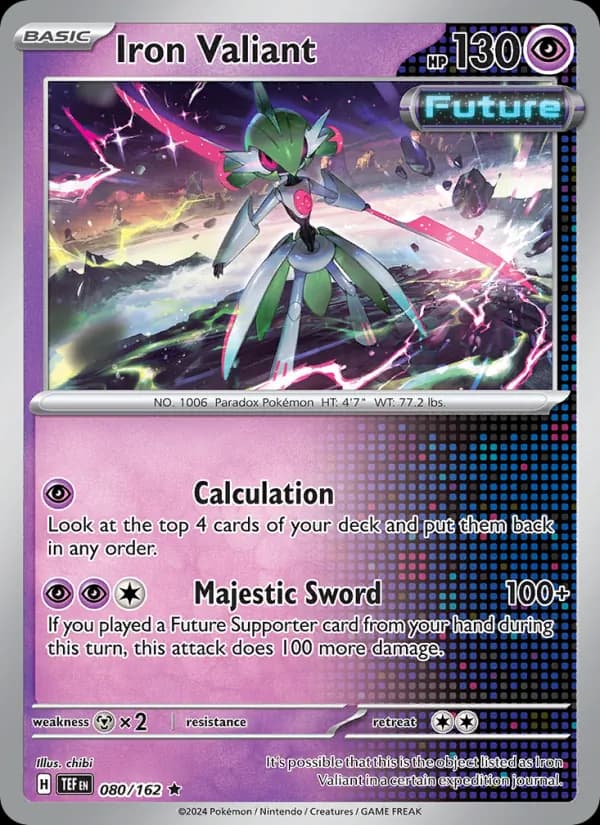 Iron Valiant card in English
