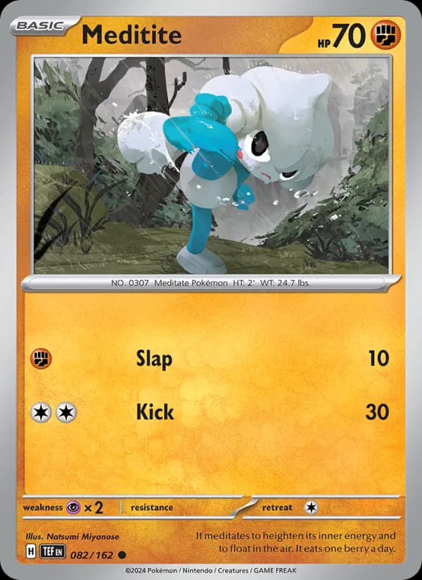 Meditite card in English