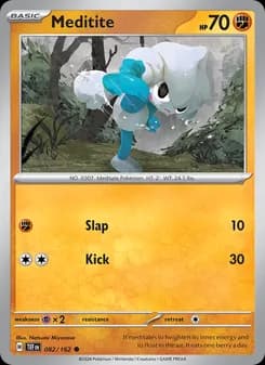 Meditite card in English