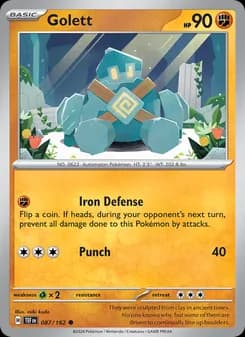 Golett card in English