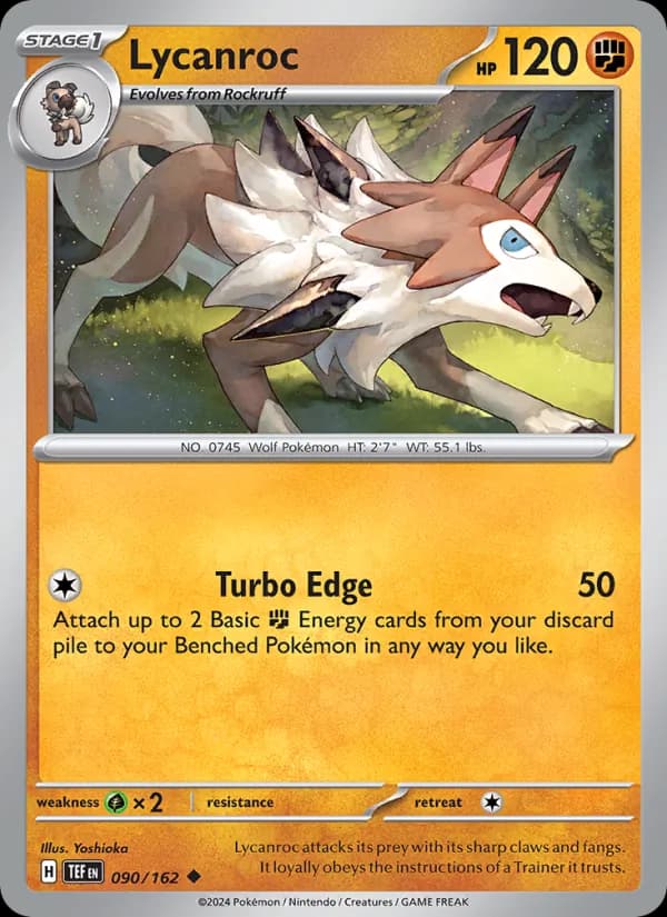 Lycanroc card in English