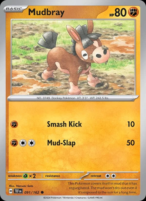 Mudbray card in English