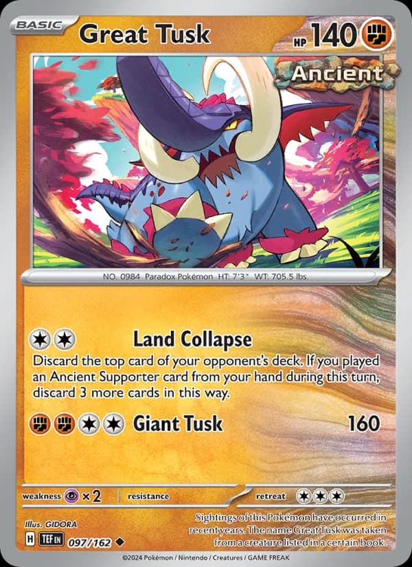 Great Tusk card in English